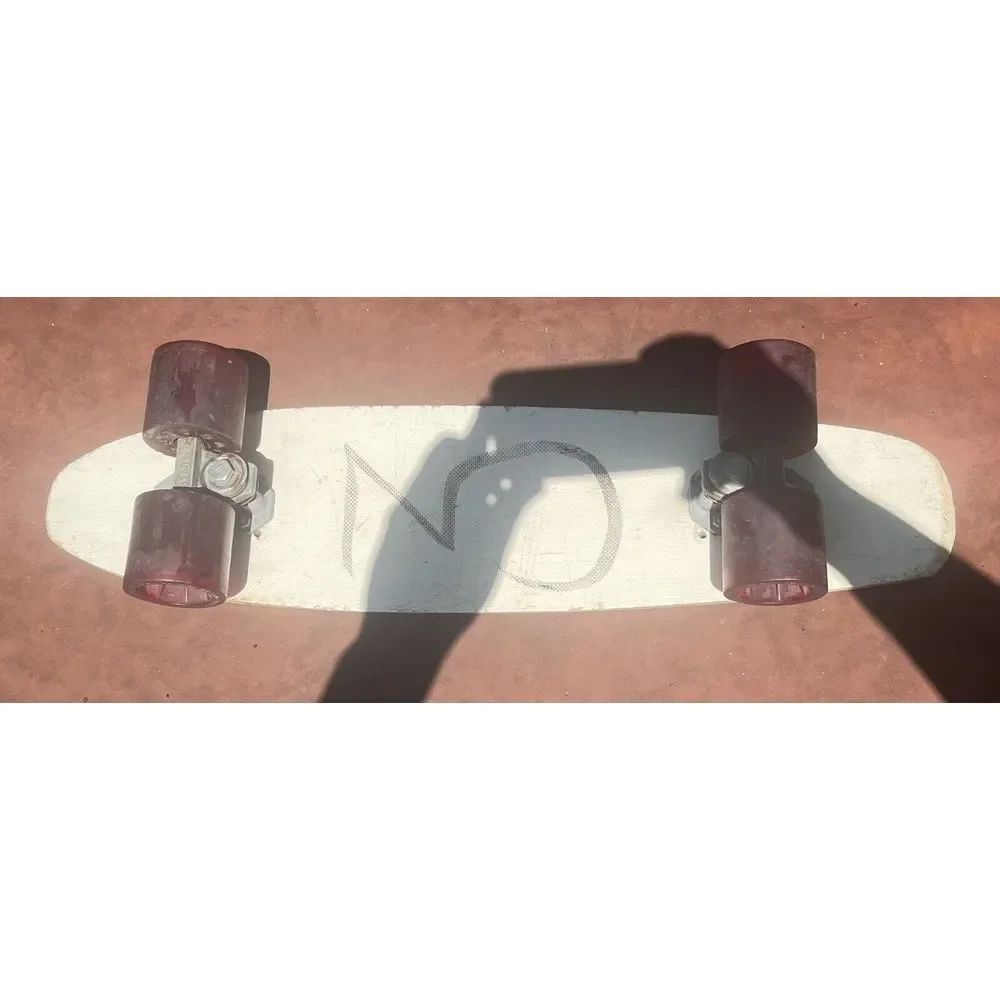 VTG Justen Fiberglass Skateboard Red White‎ 70s Sidewalk Surfboard